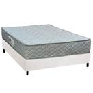 Conjunto Box Casal: Colchão Espuma Paropas D45 Pasquale Gray + Base CRC Corano White (138x188)