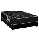 Conjunto Box Casal: Colchão Espuma Plumatex D28 IsoPluma + Base CRC Suede Black(138x188)