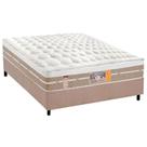 Conjunto Box Casal: Colchão Molas Castor Pocket Silver Star Air + Base CRC Suede Clean(138x188)