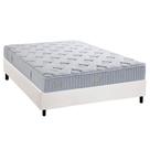 Conjunto Box Casal: Colchão Molas Herval Ensacadas Premium + Base CRC Corano White (138x188)