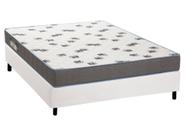 Conjunto Box Casal Light D33 Ortobom com Base material sintético Branco (138x188x53)
