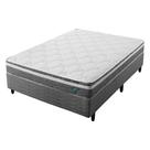 Conjunto Box Casal Mola Ensacada Probel Akira (138x188x46cm) Branco Conjunto Box Casal Mola Ensacada Probel Akira (138x188x46cm) Branco