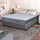 Conjunto Box Cinza Argel Cinza Espuma D33 Casal 138x188x67 - King House