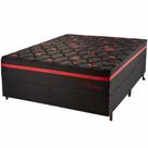 Conjunto Box e Colchão casal Hellen Montana com molas ensacadas 1,38 - Preto/Vermelho