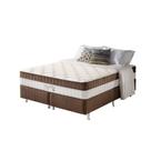 Conjunto Box e Colchão King Best Pillow Molas Ensacadas 203x193x70cm Anjos