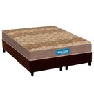 Conjunto Box King: Colchão Anatômico Probel Colchão D33 / Firmepedic Guarda Costas PróIntense Brown + Base CRC Suede Brown(193x203)