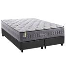 Conjunto Box King: Colchão Molas Anjos Ensacadas Versalhes Pillow In + Base CRC Suede Gray(193x203)