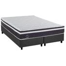 Conjunto Box King: Colchão Molas Herval Ensacadas C1789 + Base CRC Suede Gray (193x203)