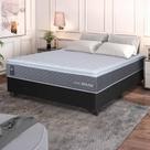 Conjunto Box Preto Argel Cinza Espuma D33 Casal 138x188x67 - King House