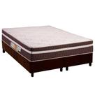 Conjunto Box Queen: Colchão Anatômico Polar D28 Orthoface Vip Brown + Base CRC Suede Brown (158x198)