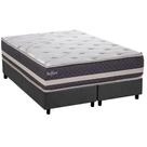 Conjunto Box Queen: Colchão Espuma Herval AG65 Belfort + Base CRC Suede Gray (158x198)
