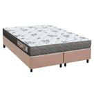 Conjunto Box Queen: Colchão Espuma Orthoflex D33 ComfortPedic Line Black + Base CRC Suede Clean (158x198)