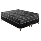 Conjunto Box Queen: Colchão Molas Paropas Ensacadas Privilege + Base CRC Suede Black (158x198)