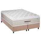 Conjunto Box Queen: Colchão Molas Plumatex Ensacadas Presidencially + Base CRC Suede Clean(158x198)