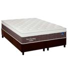 Conjunto Box Queen: Colchão Molas Plumatex Superlastic DuroSpring + Base CRC Suede Brown(158x198) Conjunto Box Queen: Colchão Molas Plumatex Superlastic DuroSpring + Base CRC Suede Brown(158x198)