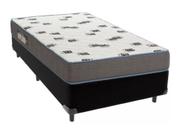 Conjunto Box Solteirão Light D33 Ortobom com Base material sintético Preto (088x188x53)