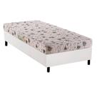 Conjunto Box Solteiro: Colchão Espuma Herval D23 Sonum + Base CRC Courano White(88x188)