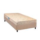 Conjunto Box Solteiro: Colchão Espuma Luckspuma D26 Serene + Base CRC Suede Clean (78x188)