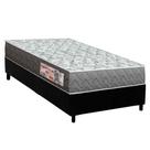 Conjunto Box Solteiro: Colchão Espuma Orthoflex D23 ComfortPedic + Base CRC Suede Black(78x188)