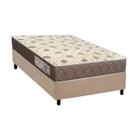 Conjunto Box Solteiro: Colchão Espuma Orthoflex D28 Comfortpedic + Base CRC Suede Clean(78x188)