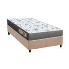 Conjunto Box Solteiro: Colchão Espuma Orthoflex D33 ComfortPedic Line Black + Base CRC Suede Clean(78x188)