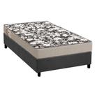 Conjunto Box Solteiro: Colchão Espuma Ortobom D26 Physical Ultra Resistente + Base CRC Suede Gray(88x188)