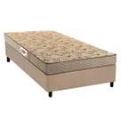 Conjunto Box Solteiro: Colchão Espuma Paropas Compact AG 65 / D28 Royalle Clean + Base CRC Suede Clean (88x188)