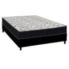 Conjunto Box Viúva: Colchão Anatômico Ortobom D45 / Airtech 150 + Base CRC Suede Black(128x188)