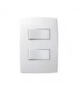 Conjunto branco 4x2 interruptor 1tecla simples+1tecla paralela 612101 f.linha plus - pial Conjunto branco 4x2 interruptor 1tecla simples+1tecla paralela 612101 f.linha plus - pial