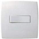 Conjunto branco 4x2 interruptor simples horiz 611110 plus - pial