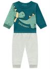 Conjunto Brandili Infantil em Moletom Bebê Menino Dinossauro