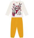 Conjunto Brandili Infantil em Moletom Menina Coelhinho