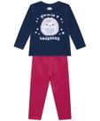 Conjunto Brandili Infantil em Moletom Menina "Me dê um grande abraço"