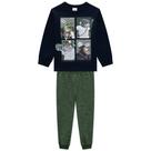 Conjunto Brandili Infantil em Moletom Menino com Estampa de Animais
