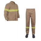Conjunto Brim com Refletivo para Trabalho Profissional Uniforme