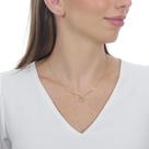 Conjunto Brinco e Colar Coração Delicado Banho de Ouro 18k Conjunto Brinco e Colar Coração Delicado Banho de Ouro 18k