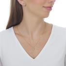 Conjunto Brinco e Colar Feminino Coração Banhado a Ouro 18k