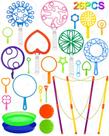 Conjunto Bubble Wands Unistylar Giant Bubble Maker, 26 unidades Conjunto Bubble Wands Unistylar Giant Bubble Maker, 26 unidades