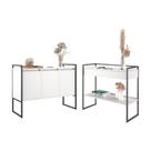 Conjunto Buffet e Aparador Industrial Branco
