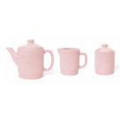 Conjunto Bule, Leiteira e Açucareiro Meg Rosa