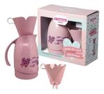 Conjunto Bule Térmico Garrafa 700ml + Suporte P/ Filtro Café Tm 102 Cor Rosa