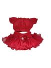 Conjunto Bunda Rica E Cropped Ciganinha Top Tapa Fraldas