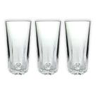 Conjunto C/3 Copos Altos Ayla Em Vidro Para Servi 330ml