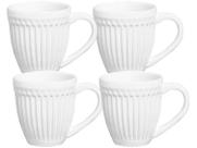 CONJUNTO C/ 4 CANECAS ROMA BRANCO 343 ml