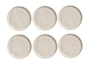 CONJUNTO C/ 6 PRATOS RASO LATTE Ø 27,5 cm - Porto Brasil Cerâmica