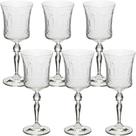 Conjunto c/ 6 taças cristal lapidado p/ vinho grace 250ml - bohemia by wolff