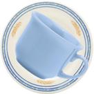 Conjunto C/ 6 Xícaras De Chá Biona Donna Grano Cerâmica C/ Pires 200ml Oxford