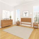 Conjunto Cabeceira Casal com 2 Mesas de Cabeceira e Cômoda Oiti CabeCasa MadeiraOriginals