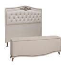 Conjunto Cabeceira e Calçadeira Holanda 1,95 cm Linho Speciale Home