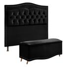 Conjunto Cabeceira e Calçadeira Holanda 90cm Veludo 2.0 Speciale Home Conjunto Cabeceira e Calçadeira Holanda 90cm Veludo 2.0 Speciale Home